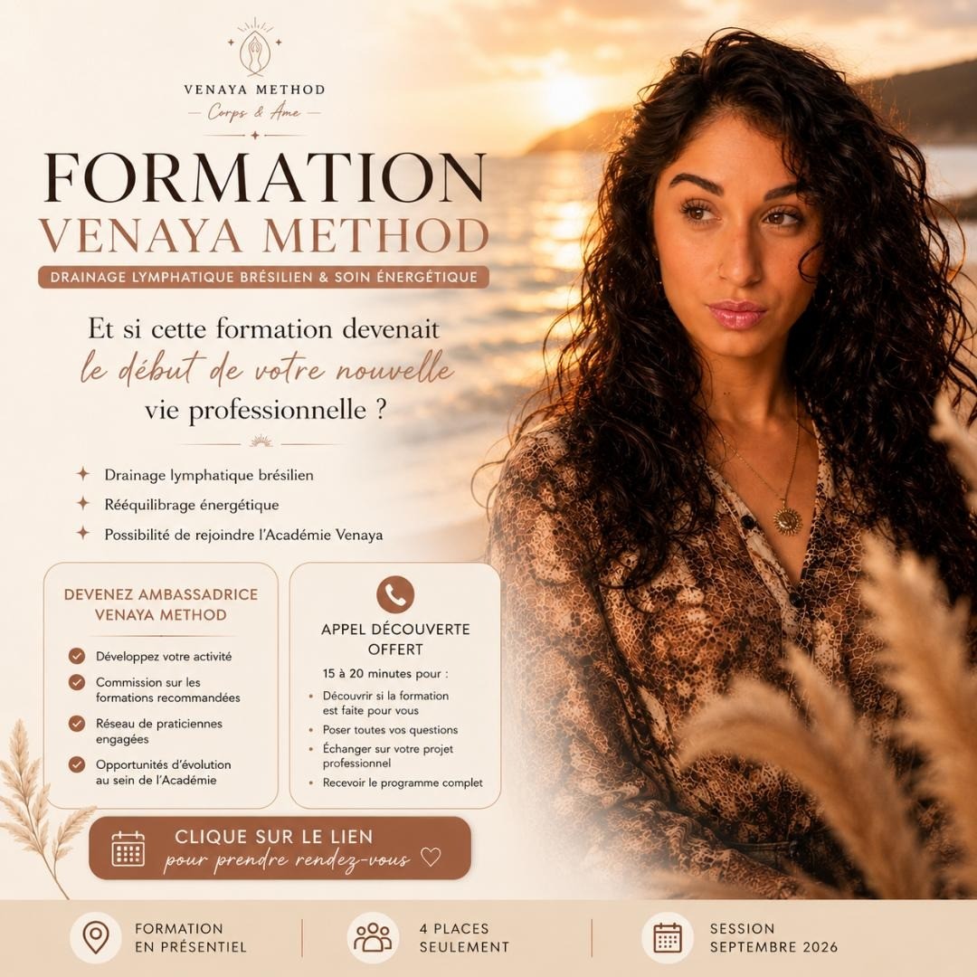 Affiche formation Venaya Method